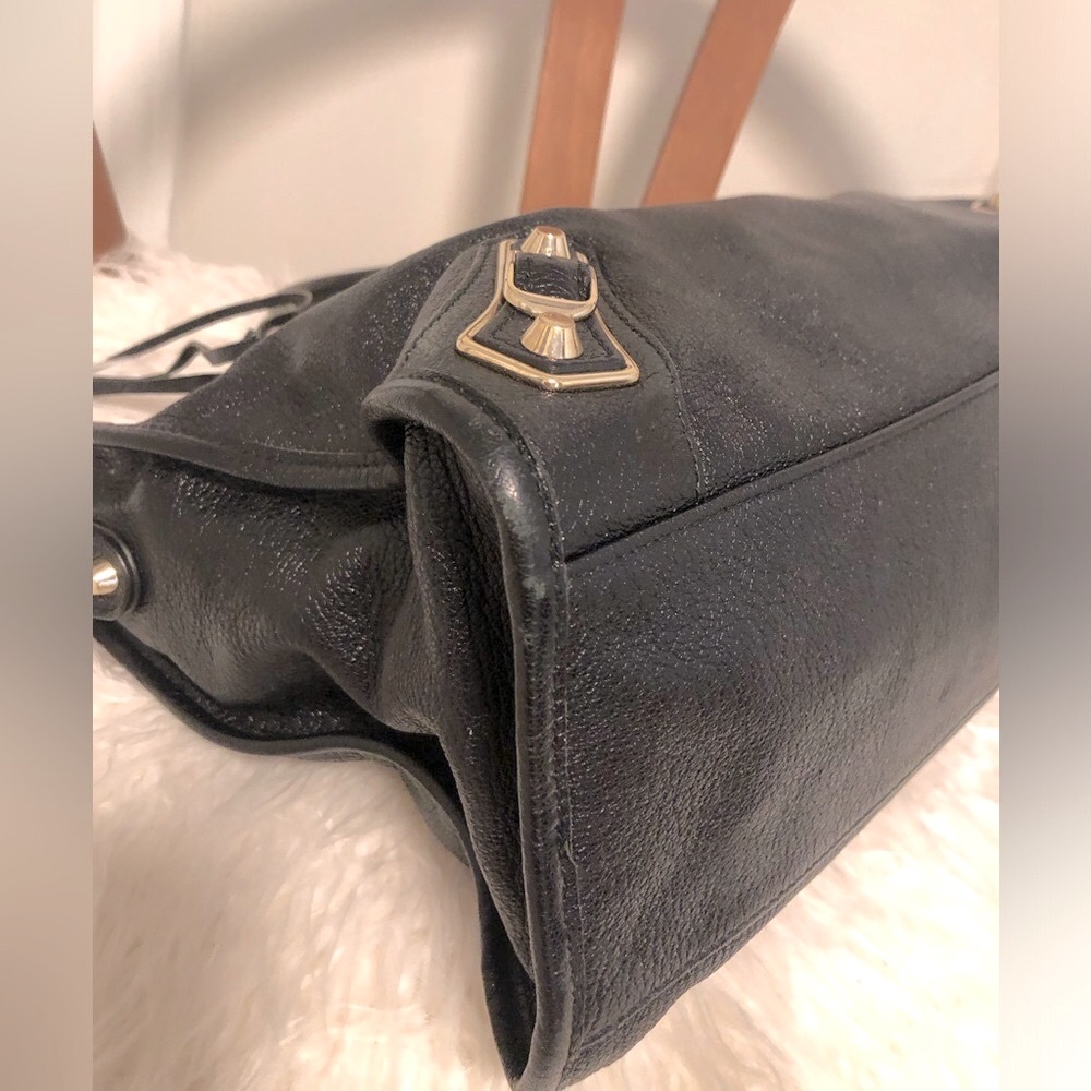 💥 BALENCIAGA City Metallic Edge Black Leather w/ Gold Hardware - Picture 8 of 16